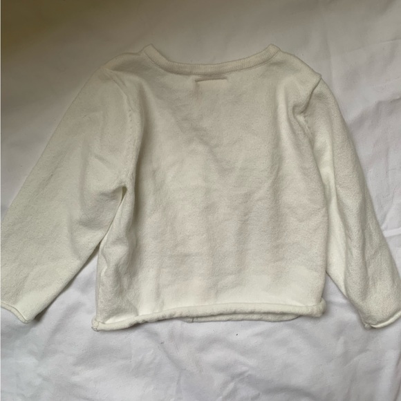 Cream/off-white first impressions cardigan 6-9 months - square buttons - Picture 3 of 6